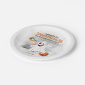 Halloween Birthday Party Kinder Spooktacular Ghost Papieren Bordje (Gekanteld)