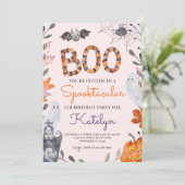 Halloween Birthday Party nodigt de Ghosts uit Kaart (Staand voorkant)