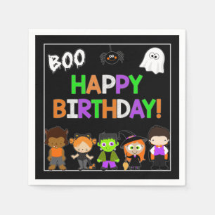 Halloween Birthday Party Paper Napkins Servet