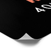 Halloween Birthday Party Skull Welcome Sign Poster (Hoek)