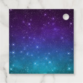 Halloween Birthday Party Vampires Paars Bedankjes Labels (Achterkant)