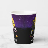 Halloween Birthday Party Vampires Paars Papieren Bekers (Links)