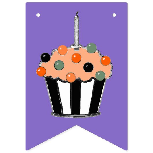 Halloween Birthday Party Vlaggetjes (Eerste vlag)