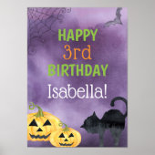 Halloween Birthday Party voor kinderen Poster (Voorkant)