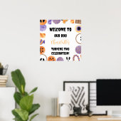 Halloween Birthday Party Welcome Poster (Thuiskantoor)