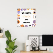 Halloween Birthday Party Welcome Poster (Thuiskantoor)