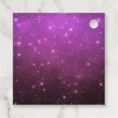 Halloween Birthday Party Witch Paars Bedankjes Labels (Achterkant)