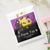 Halloween Birthday Party Witch Paars Bedankzakje (Gezegeld)