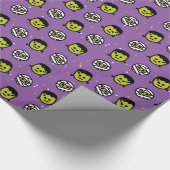 Halloween Birthday Party Wrapping paper Cadeaupapier (Hoek)