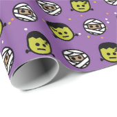 Halloween Birthday Party Wrapping paper Cadeaupapier (Rol Hoek)