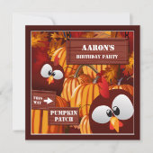 Halloween Birthday Pumpkin Patch Kind Kaart (Voorkant)