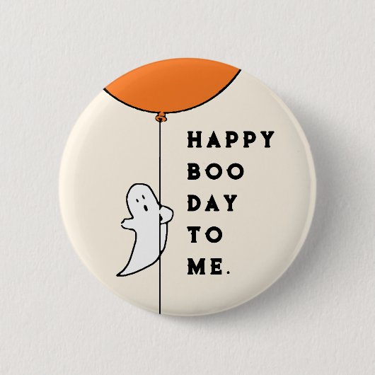 Halloween Birthday Ronde Button 5,7 Cm (Voorkant)