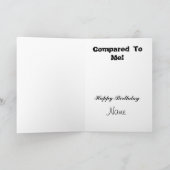 Halloween Birthday Skeleton Wenskaart Kaart (Binnen)