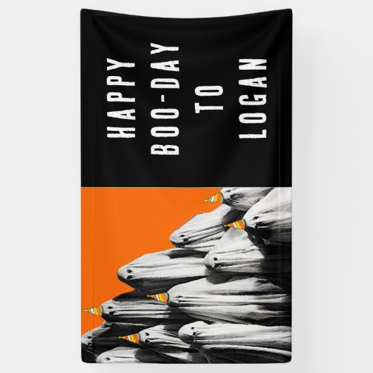 Halloween Birthday Spandoek (Verticaal)