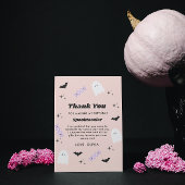 Halloween Birthday Spooktacular Dank je wel Bedankkaart