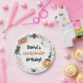 Halloween Birthday Spooktacular Paper Borden Papieren Bordje (Feest)