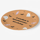 Halloween Birthday Spooktacular Papieren Bordje (Gekanteld)