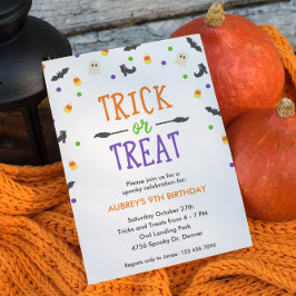 Halloween Birthday | Spooky Celebration | Partij Kaart