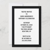 Halloween Birthday Surprise Party Kaart (Achterkant)