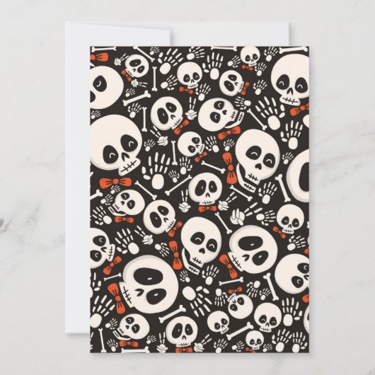 Halloween Birthday Uitnodiging (Achterkant)