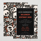 Halloween Birthday Uitnodiging (Voorkant / Achterkant)