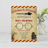 Halloween Birthday Uitnodiging (Staand voorkant)