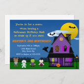 Halloween Birthday Uitnodiging (Voorkant / Achterkant)