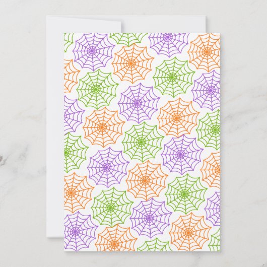 Halloween Birthday Uitnodiging (Achterkant)