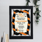 Halloween Birthday Uitnodiging