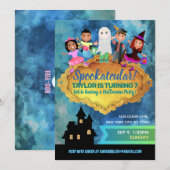 Halloween Birthday-uitnodigingen Kaart (Voorkant / Achterkant)