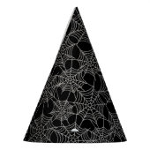 Halloween Black and White Cobweb Party Pet Feesthoedjes (Links)