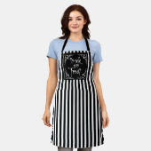 Halloween Black and White Schort (Gedragen)