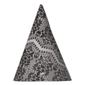 Halloween Black and White Skull Lace Party Pet Feesthoedjes (Rechts)