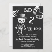 Halloween Black Bad Two De Botten 2e Verjaardag Kaart (Voorkant)