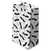 Halloween Black Bat Boo Spooky Pattern Klein Cadeauzakje (Achterkant Gekanteld)