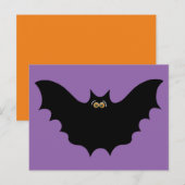 Halloween Black Bat Briefkaart (Voorkant / Achterkant)