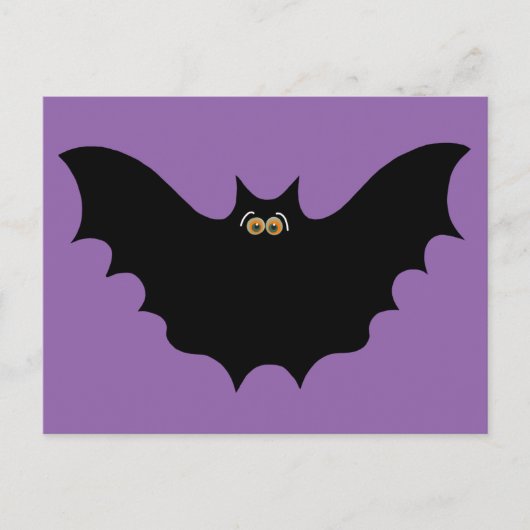 Halloween Black Bat Briefkaart (Voorkant)