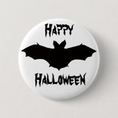 Halloween Black Bat Button (Voorkant)