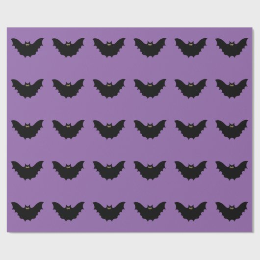 Halloween Black Bat Cadeaupapier (Vlak)