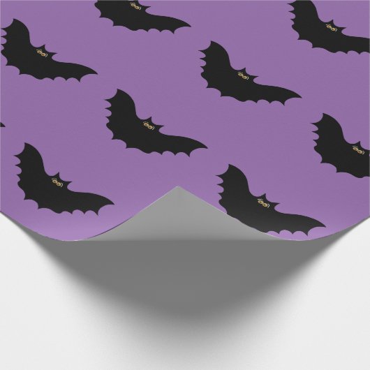 Halloween Black Bat Cadeaupapier (Hoek)