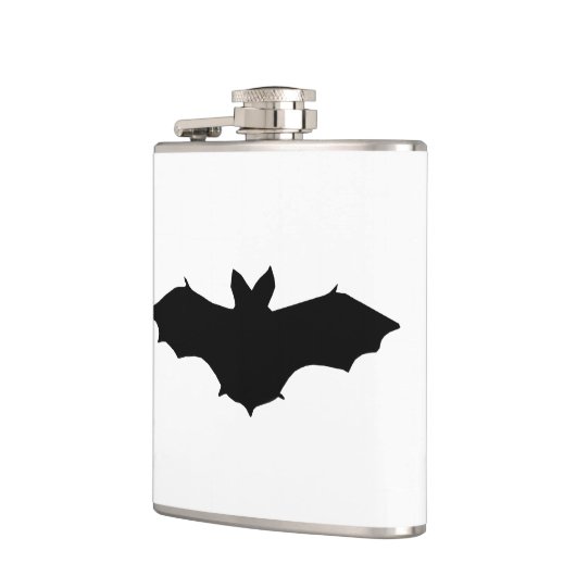 Halloween Black Bat Flask Heupfles (Links)