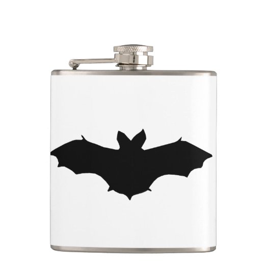 Halloween Black Bat Flask Heupfles (Voorkant)