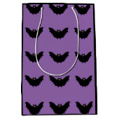 Halloween Black Bat Medium Cadeauzakje (Voorkant)