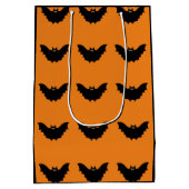 Halloween Black Bat Medium Cadeauzakje (Achterkant)