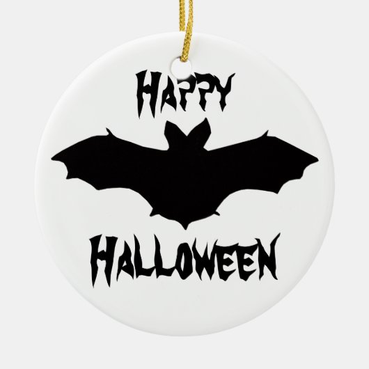 Halloween Black Bat Ornament (Voorkant)