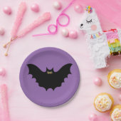 Halloween Black Bat Papieren Bordje (Feest)