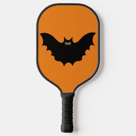 Halloween Black Bat Pickleball Paddle (Achterkant)