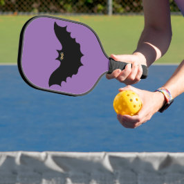 Halloween Black Bat Pickleball Paddle