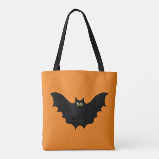 Halloween Black Bat Tote Bag (Achterkant)