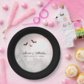 Halloween Black Bats Gothic Wedding Matching Bord (Feest)